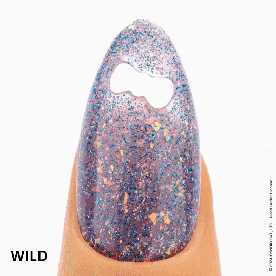 Apres Gel Couleur Kuromi™ Naughty and Nice Flash Glitter Gel Couleur (Set of 5), 10ml