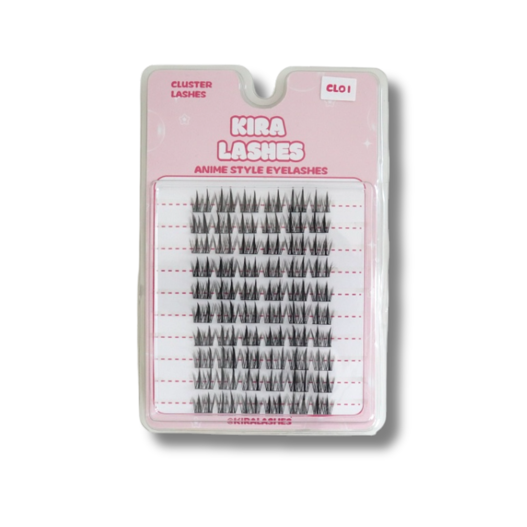 Kira Lashes – Anime Spiky Cluster Lashes (CLO1)