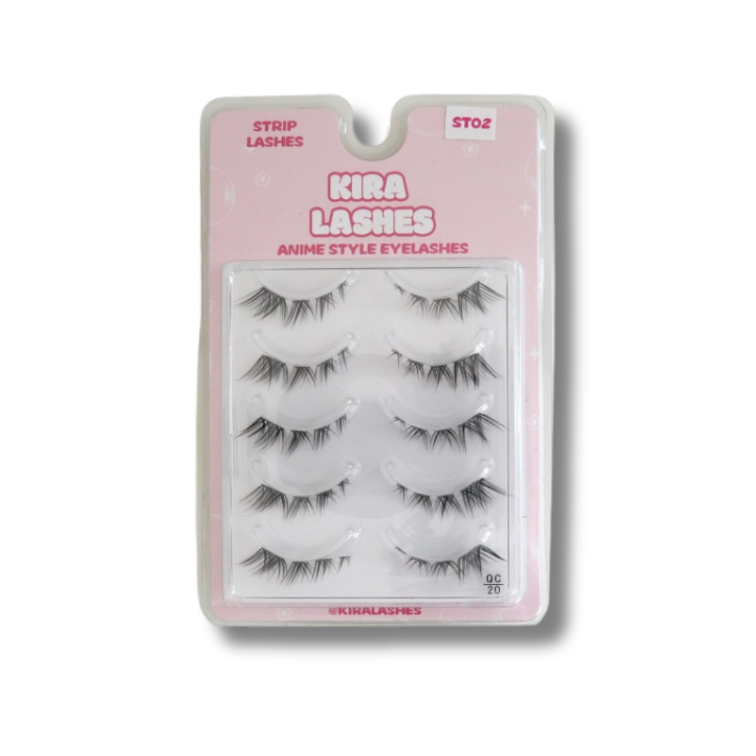Kira Lashes – Soft Wispy Strip Lashes (STO2)