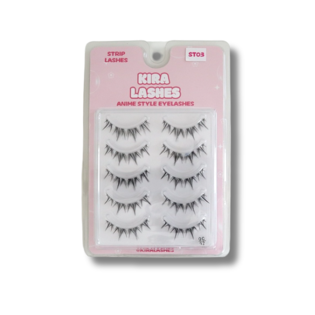 Kira Lashes – Bold Manga Strip Lashes (STO3)