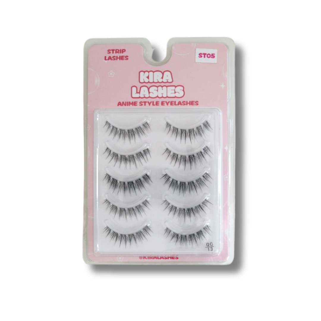 Kira Lashes – Natural Spiky Strip Lashes (STO5)
