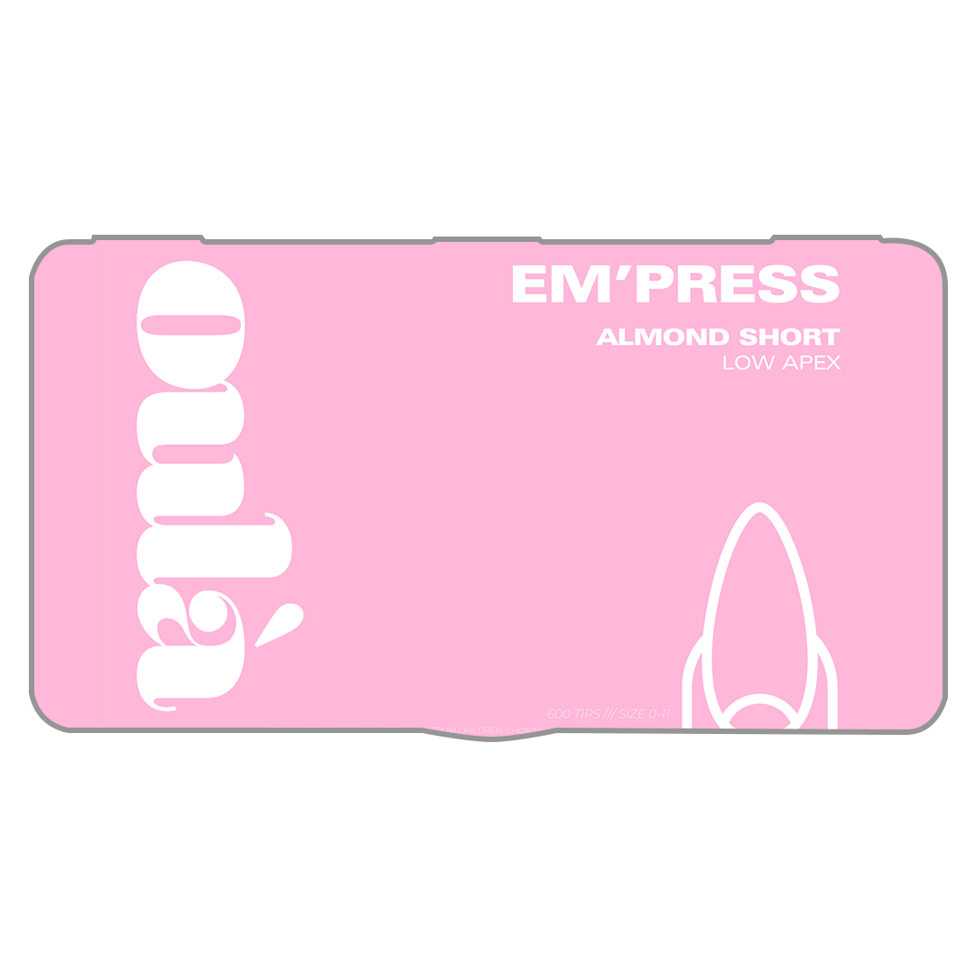 Oulà EM'PRESS Low Apex Almond (Box of 600 Tips)