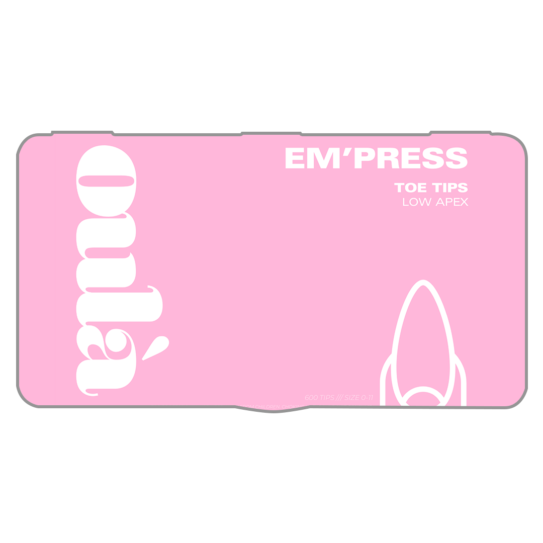 Oulà EM'PRESS Low Apex Toe Tips (Box of 600 Tips)