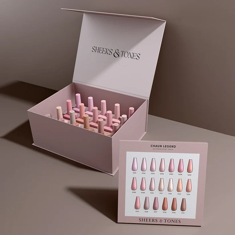 Chaun Legend - Sheers & Tones Gel Polish Collection 20 colors