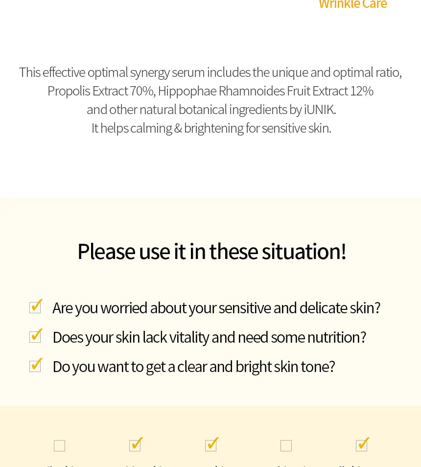 iUNIK Propolis Vitamin Synergy Serum Mini 15mL