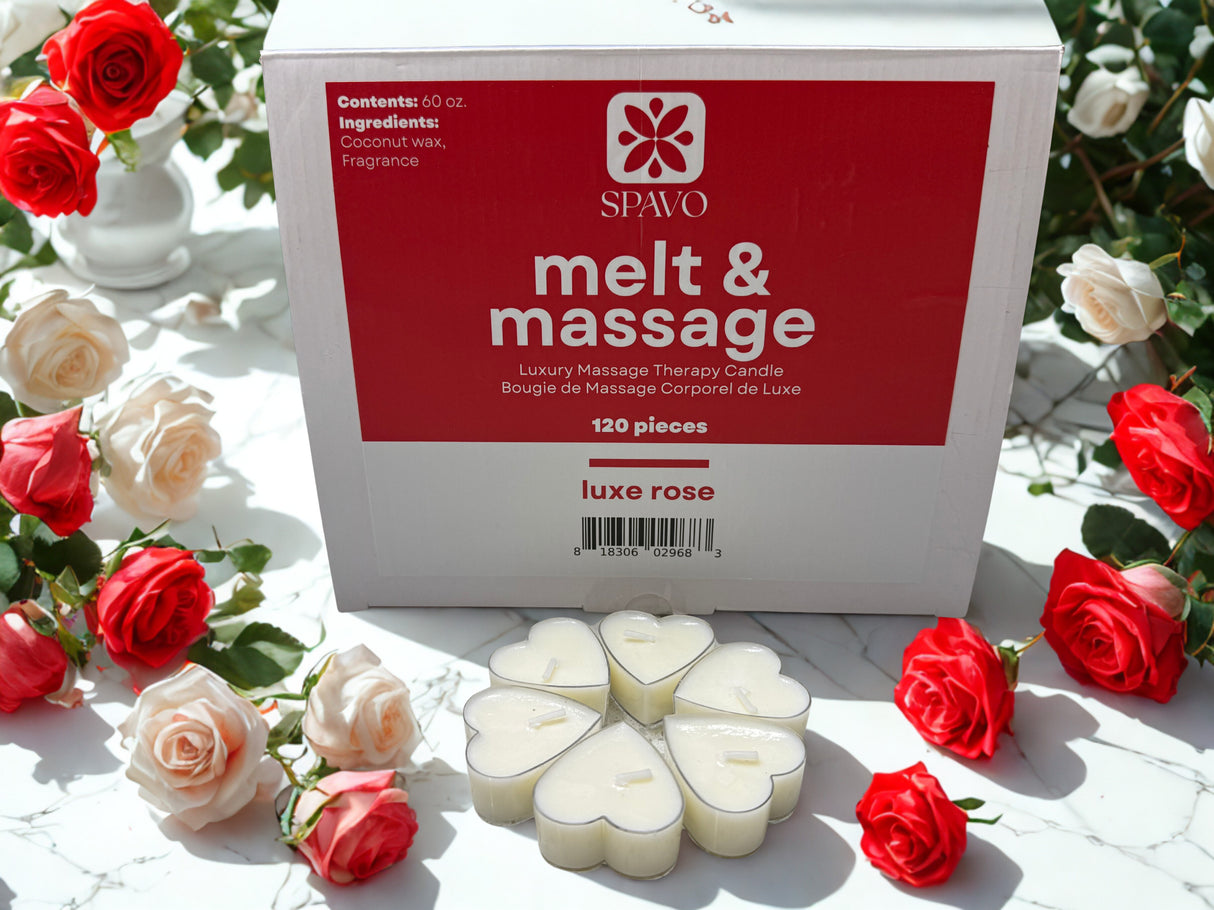Spavo 4-in-1 Massage Candle 0.5 OZ - 6 Scents collection - 100/120PCS