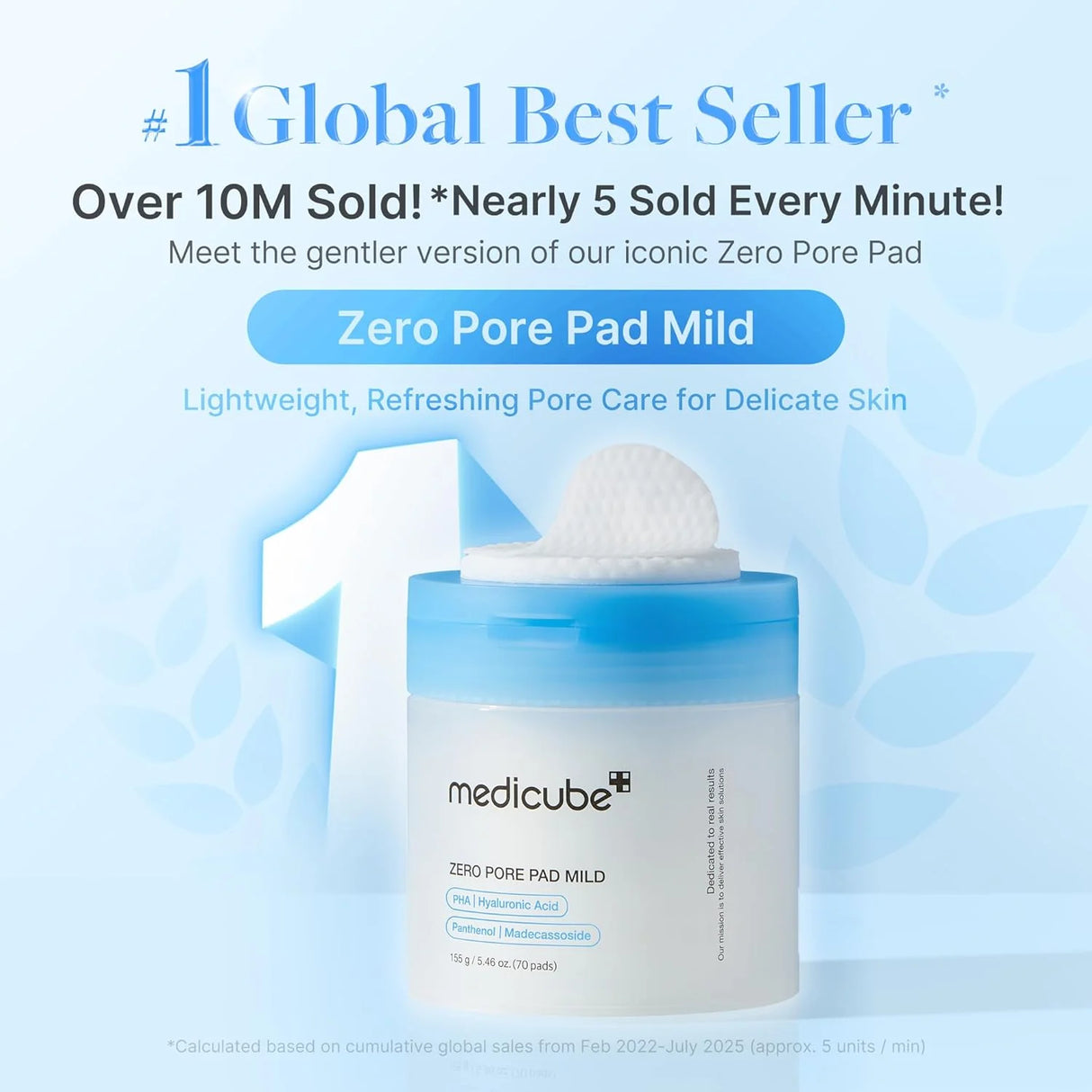 MEDICUBE Zero Pore Pad - Mild (70 PCS)
