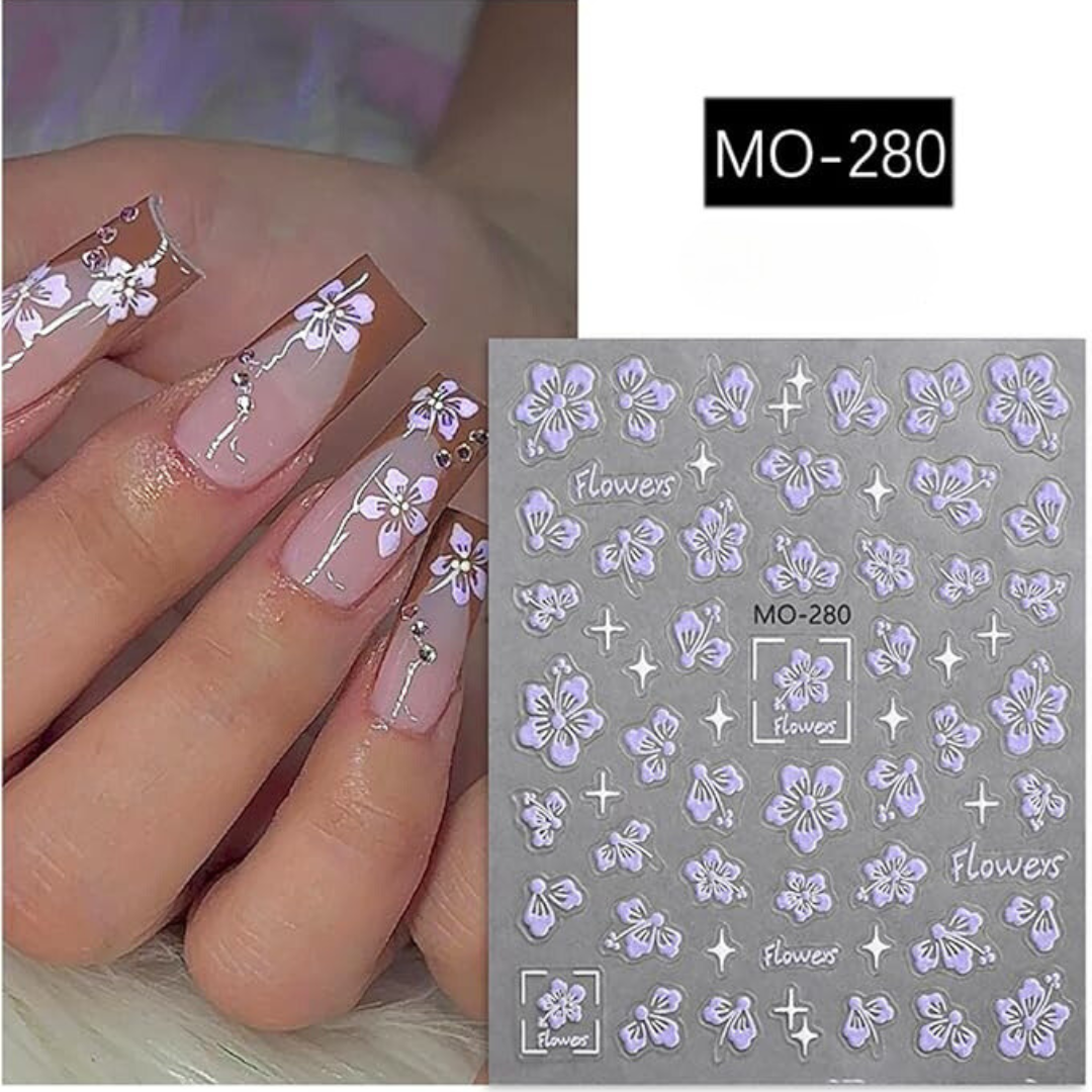 MOSR Nail Art Sticker Flowers