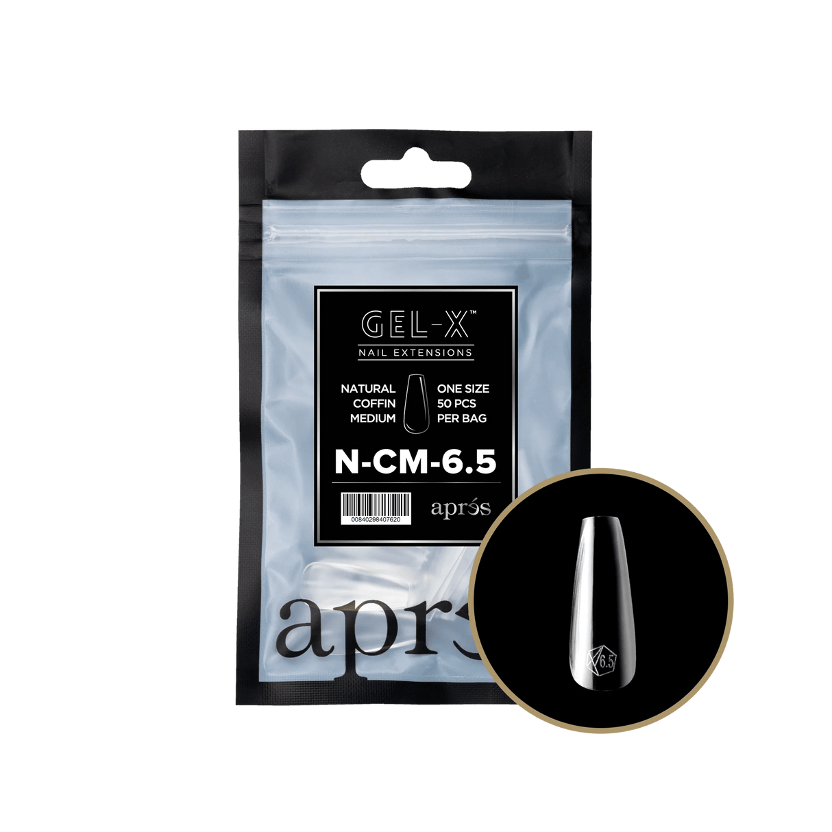 Apres Refill Bags (50pcs) Natural Coffin Medium