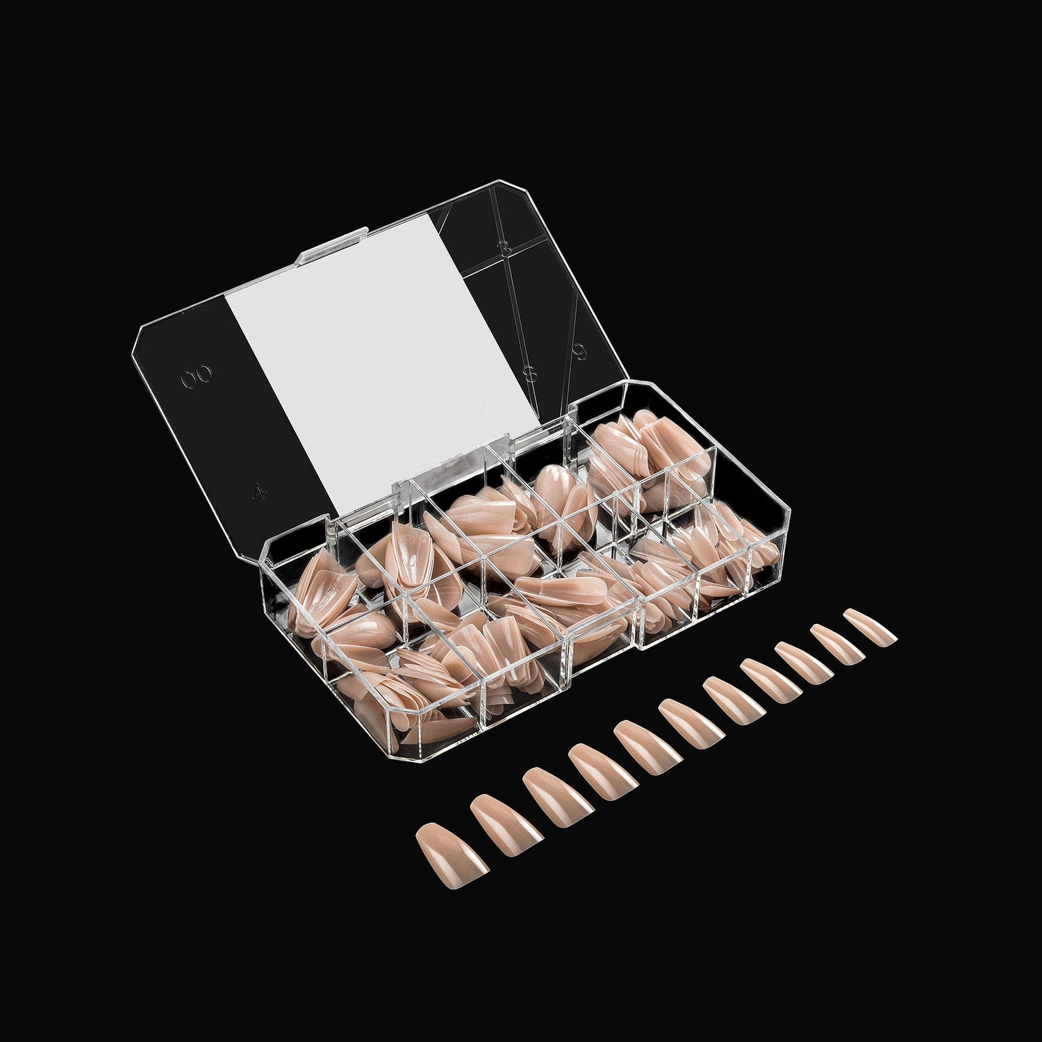 Apres Gel X™ NEUTRALS  Box of 150pcs Alex Natural Coffin Tips
