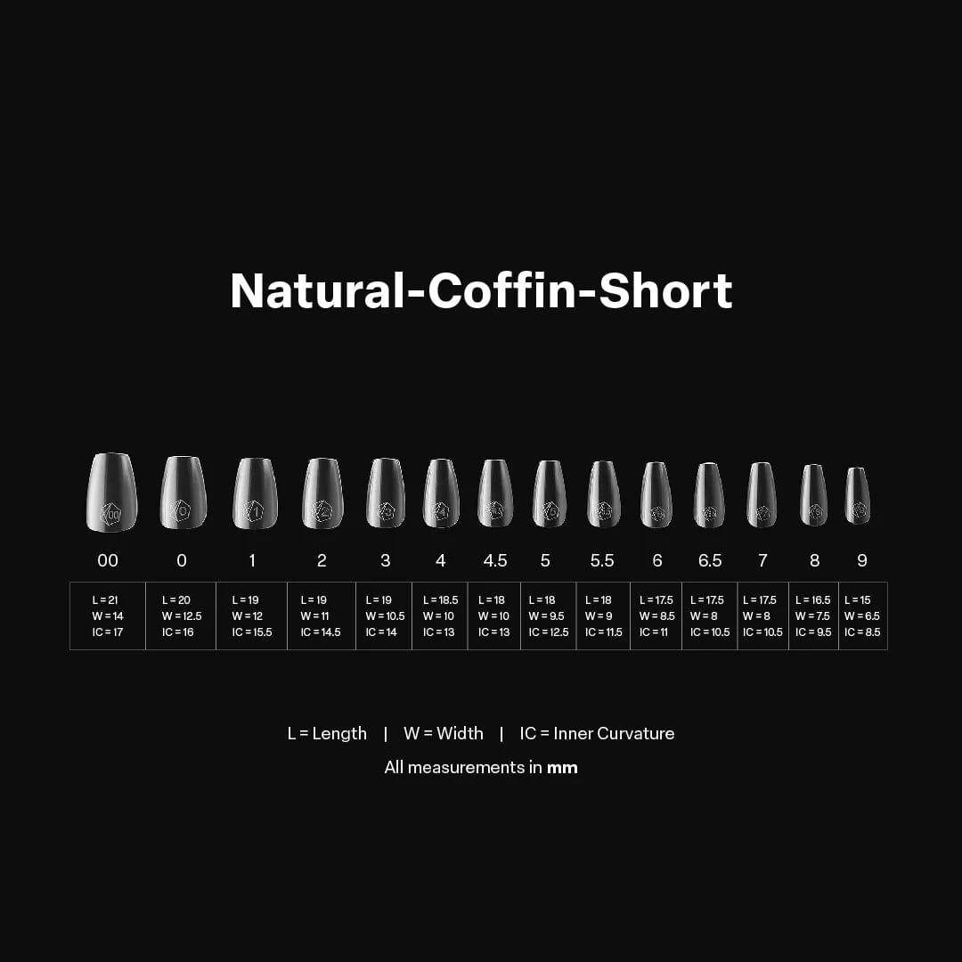 Apres Gel X™ Box of 600pcs 2.0 Natural Coffin Tips