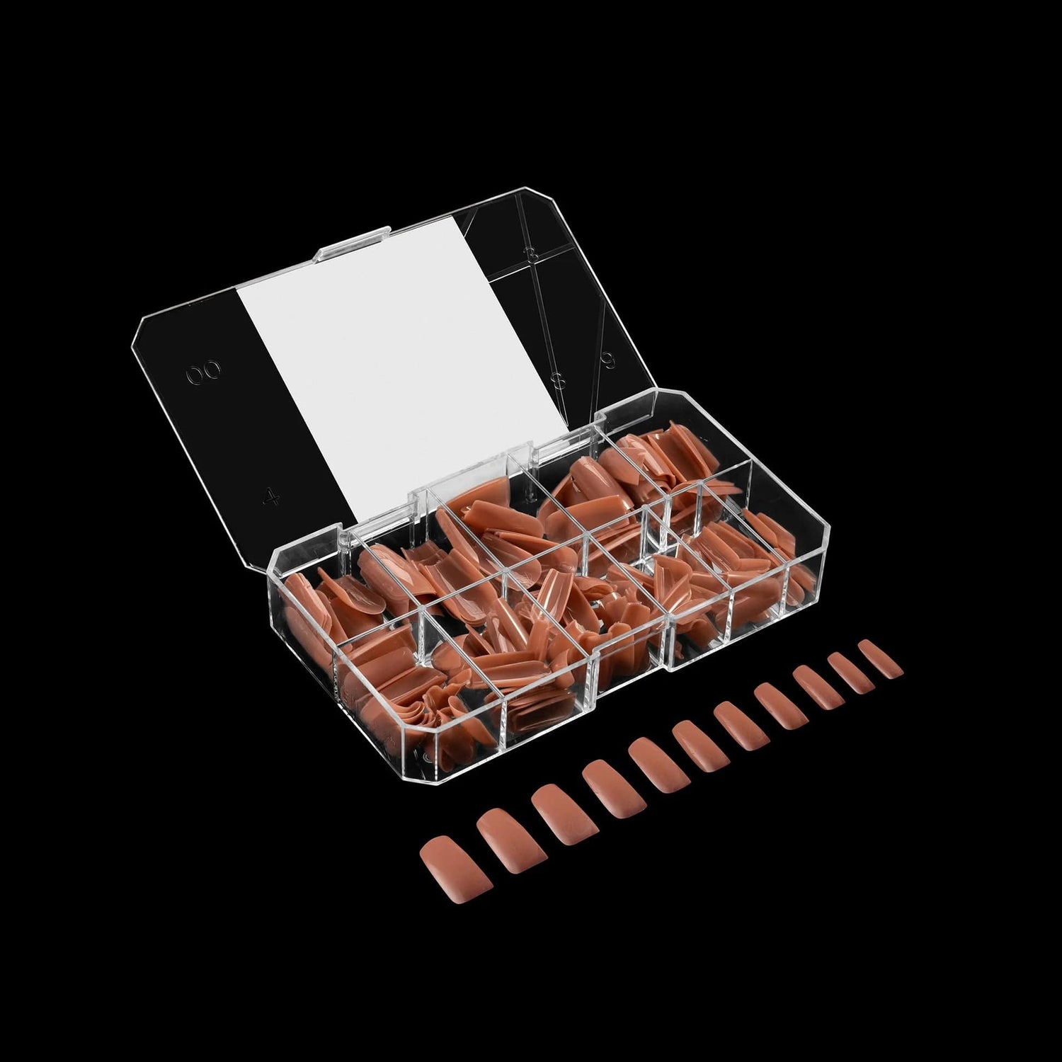 Apres Gel X™ NEUTRALS Box of 150pcs Imani Natural Square Tips