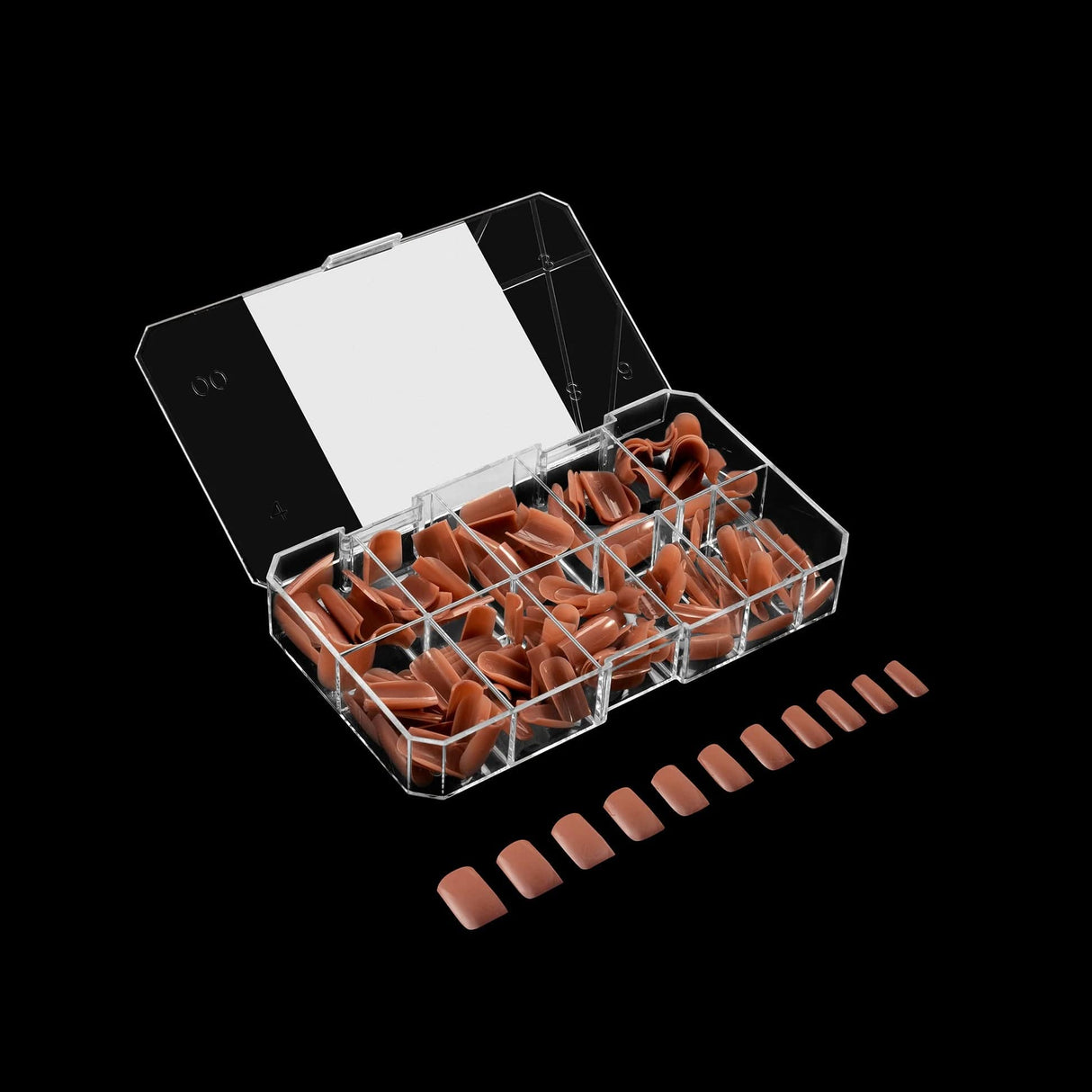 Apres Gel X™ NEUTRALS Box of 150pcs Imani Natural Square Tips