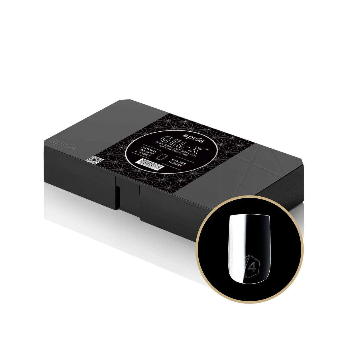 Apres Gel X™ Box of 600pcs 2.0 Natural Square Tips