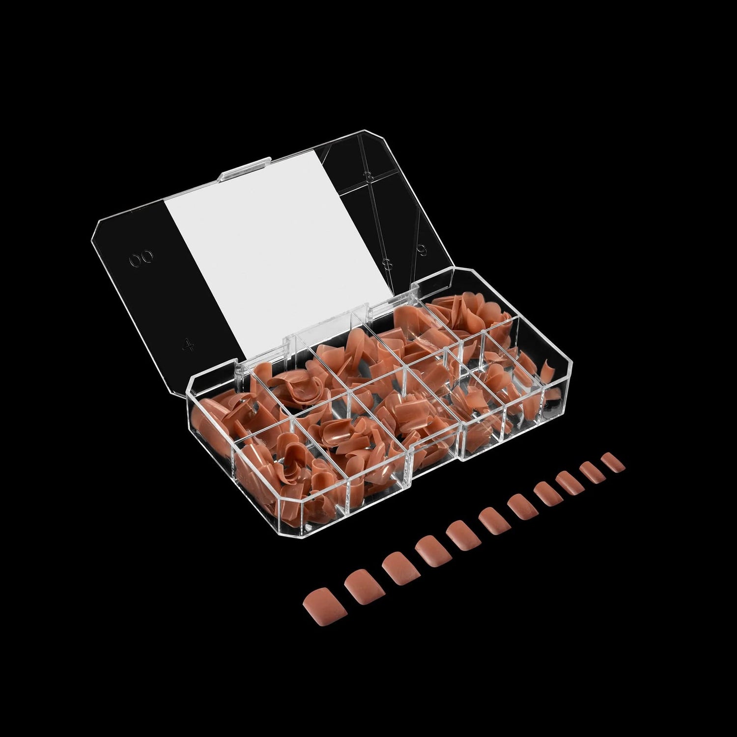 Apres Gel X™ NEUTRALS Box of 150pcs Imani Natural Square Tips