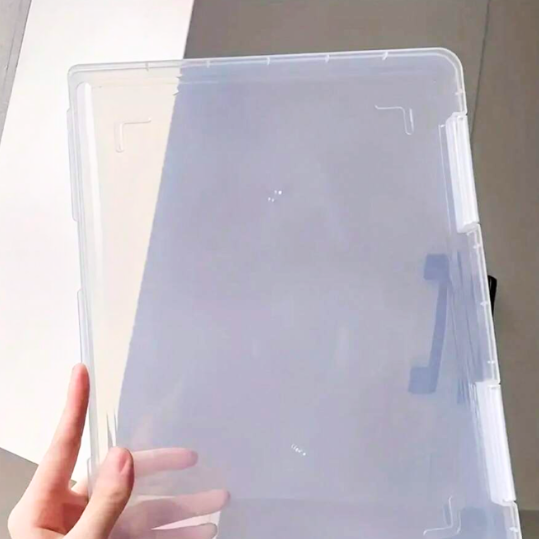 Nail Art Display Tools Storage Box (with Transparent Tape)