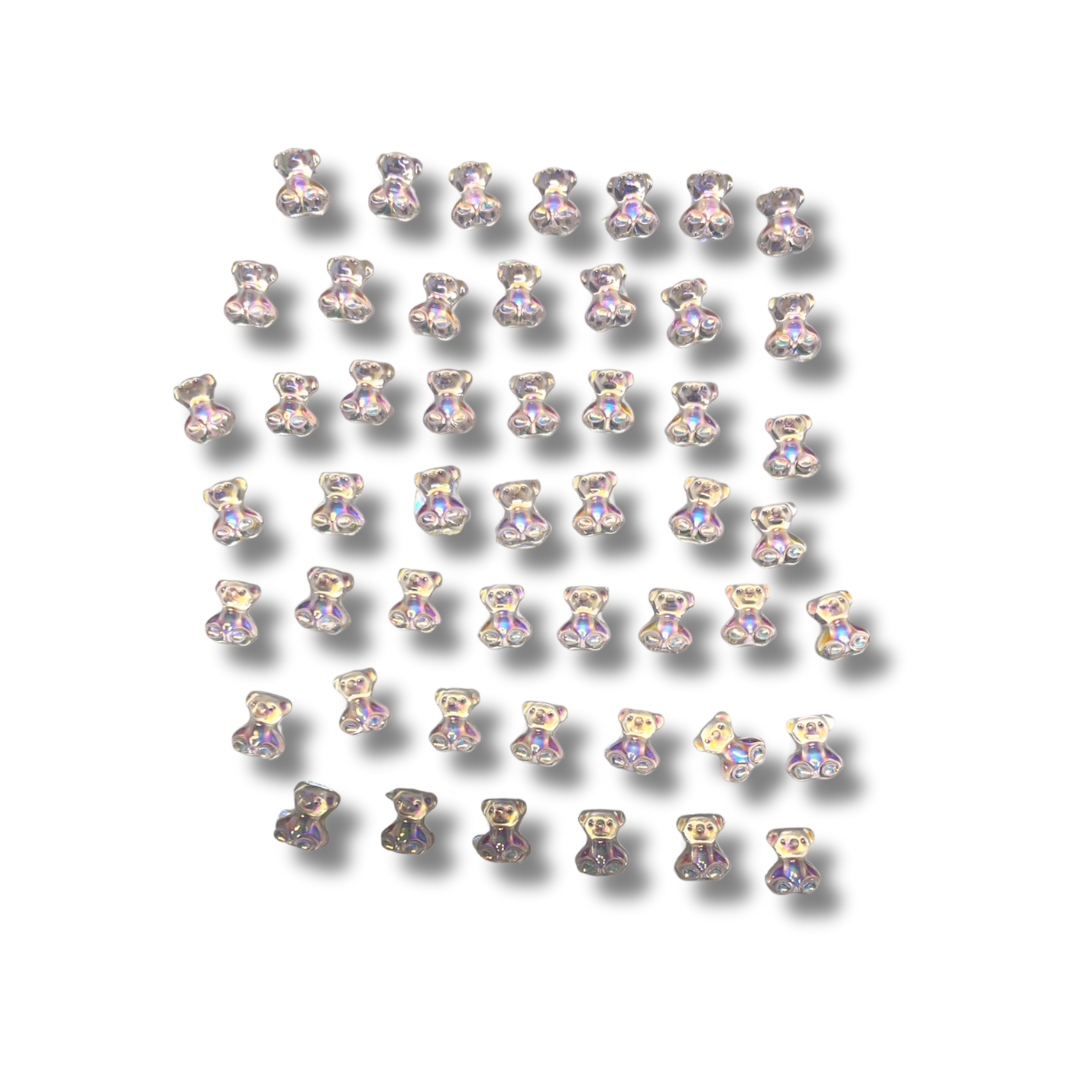 JNBS Nail Charm 3D Kawaii Aurora Gummy Bear (10pcs)