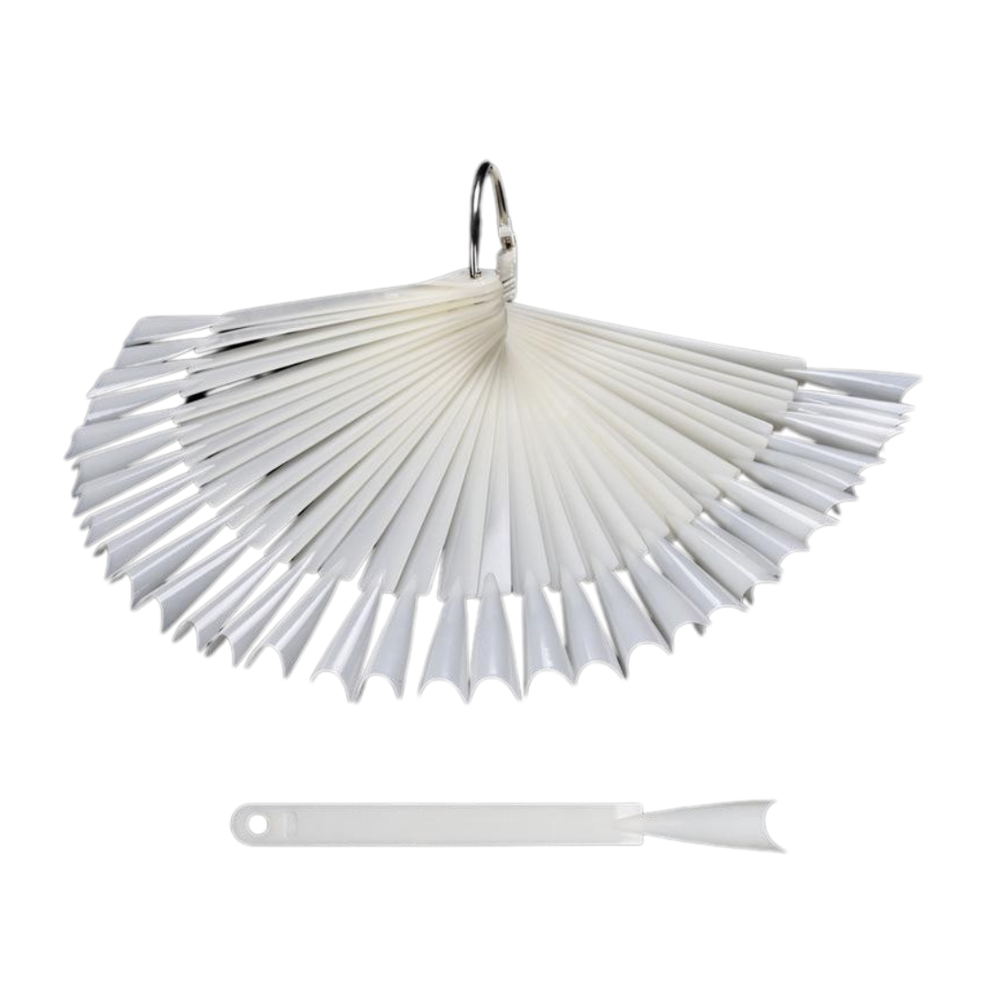 JNBS Nail Swatch Sample Display Fan-shaped Stiletto (50pcs/pack)