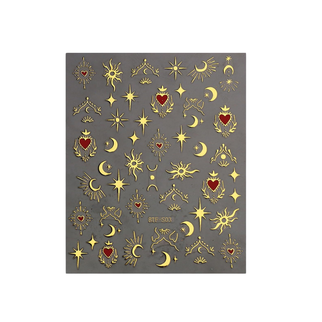 JNBS Nail Sticker Moon Star BTF-S03