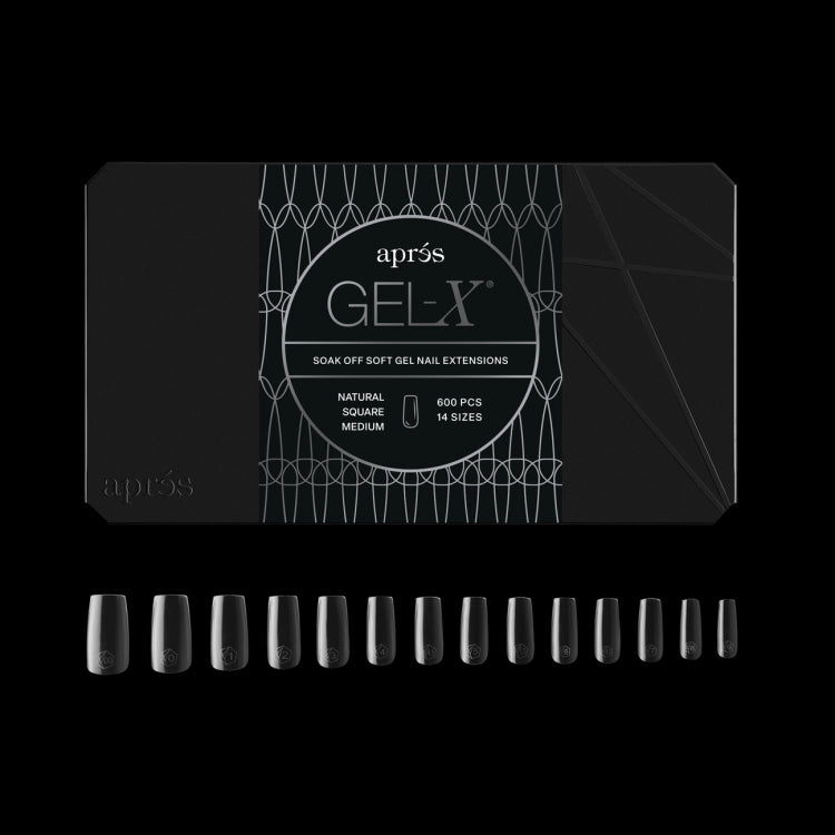Apres Gel X™ Box of 600pcs 2.0 Natural Square Tips