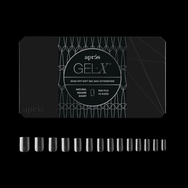 Apres Gel X™ Box of 600pcs 2.0 Natural Square Tips