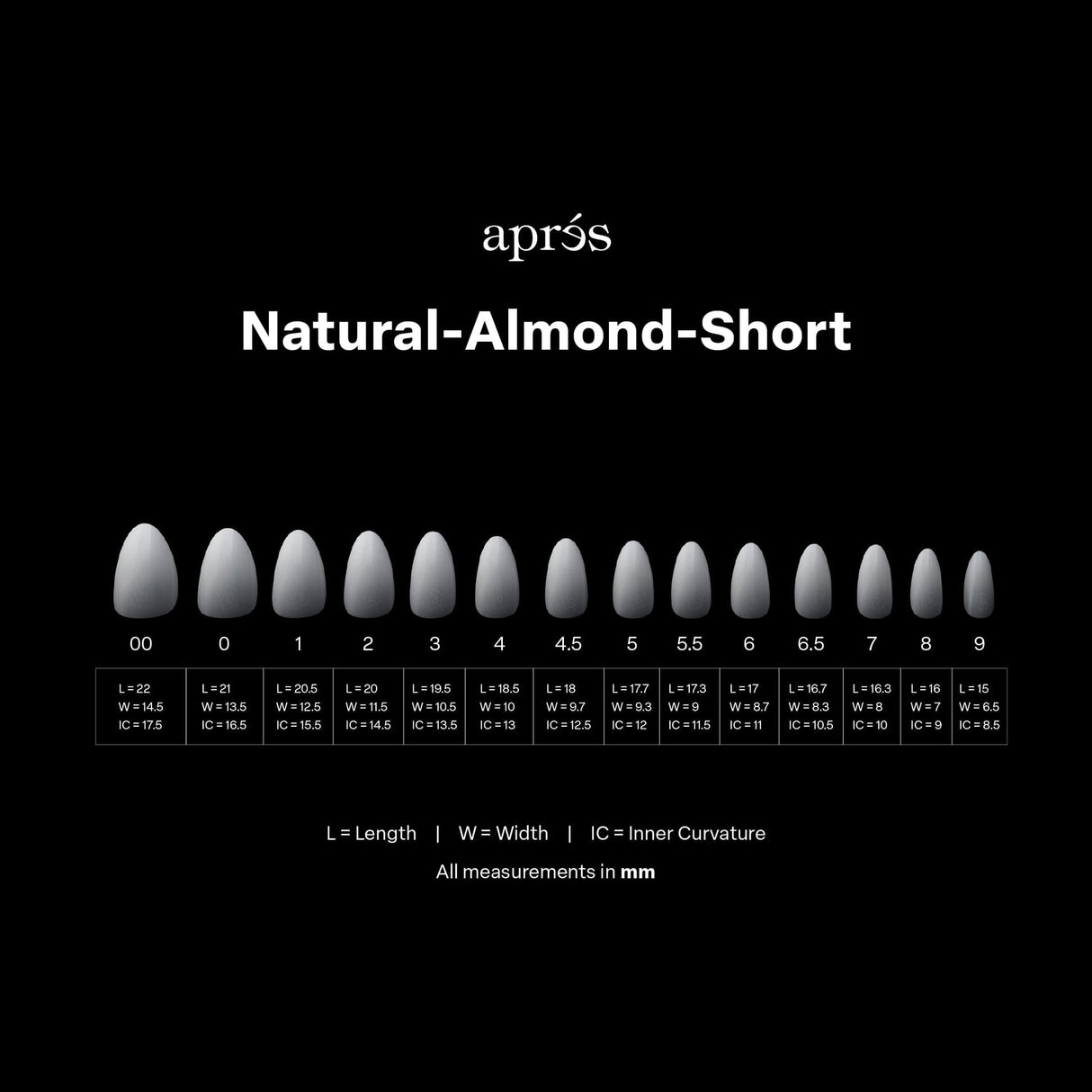 Apres Gel X™ Ombre Box of 210pcs Natural Almond Short Tips