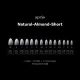 Apres Gel X™ Ombre Box of 210pcs Natural Almond Short Tips