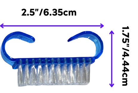 SILVER STAR Mini Nail Scrub Brush (12 pcs) Assorted color