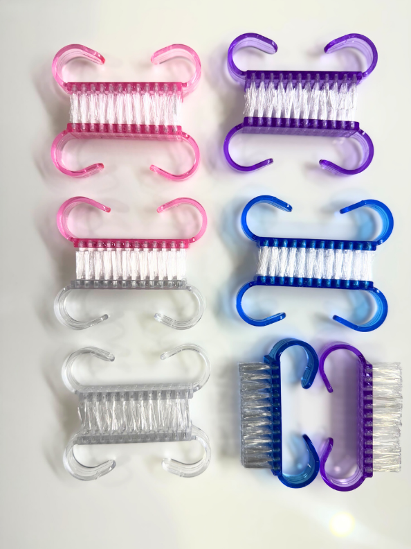 SILVER STAR Mini Nail Scrub Brush (12 pcs) Assorted color