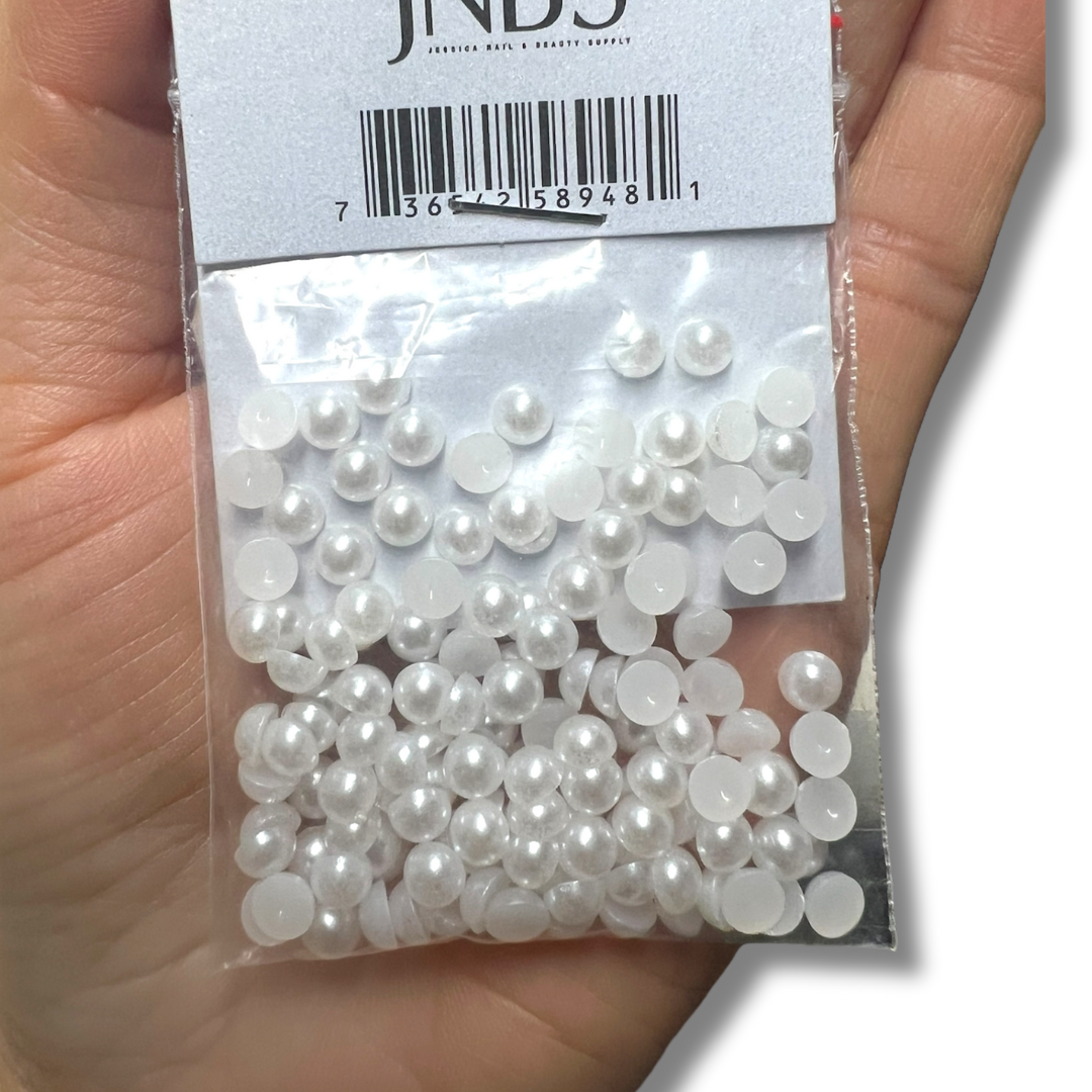 JNBS  Flat-Back Pearl Nail Charm (4 Styles)