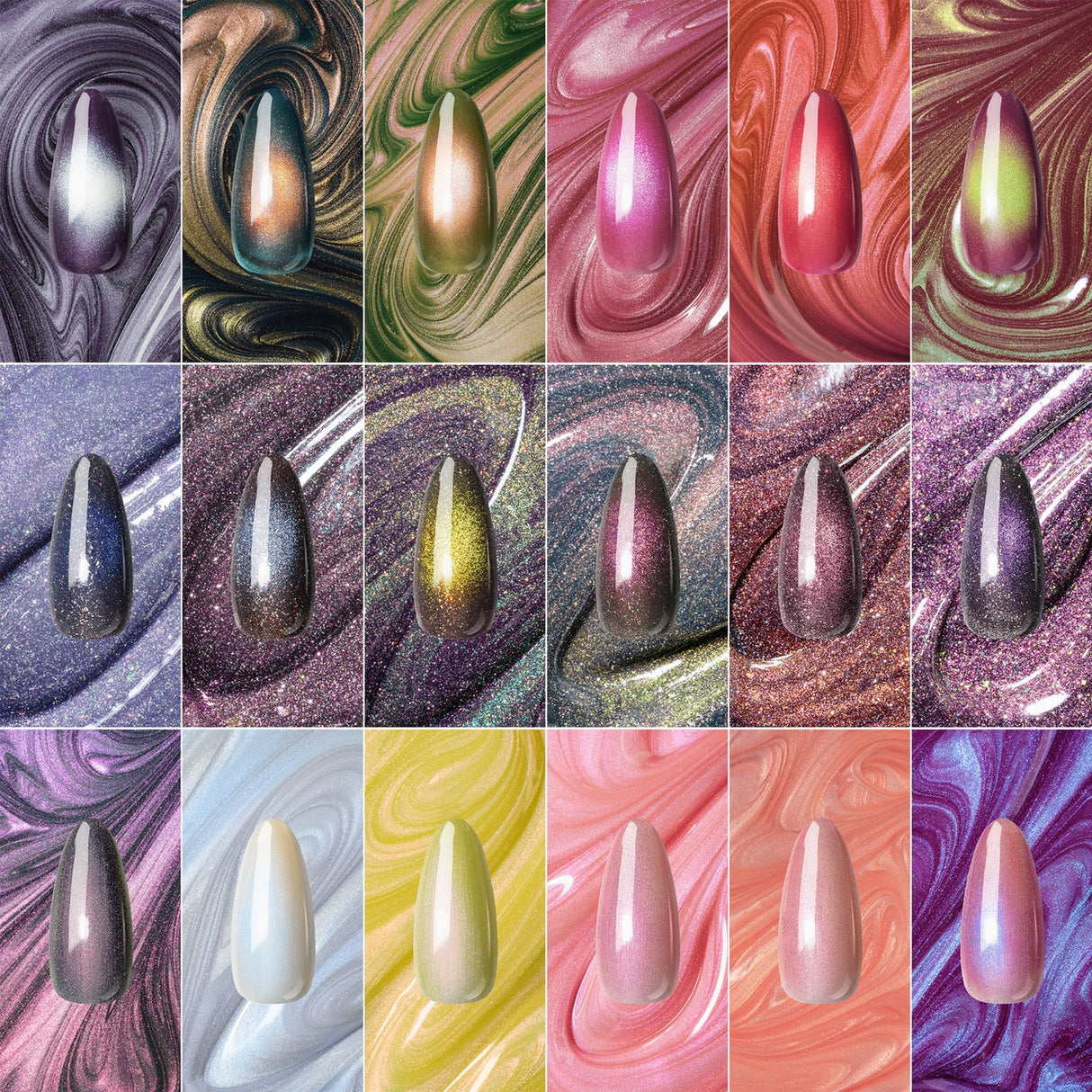 Prismatic 18pcs Gel Couleur Set (HEMA/TPO/TMPTA-Free)