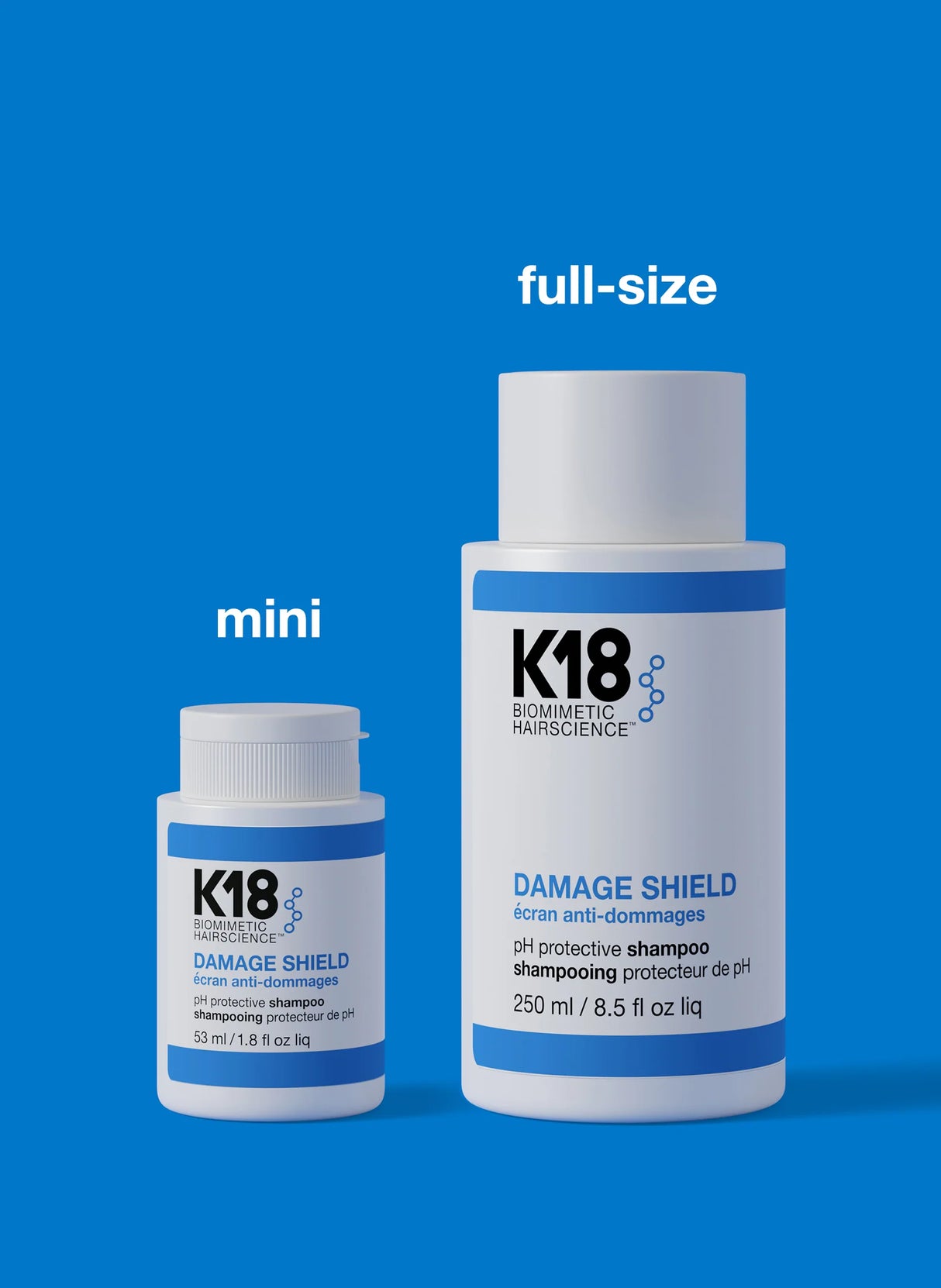 K18 Biomimetic Hairscience DAMAGE SHIELD pH Protective Shampoo 8.5 fl. oz.