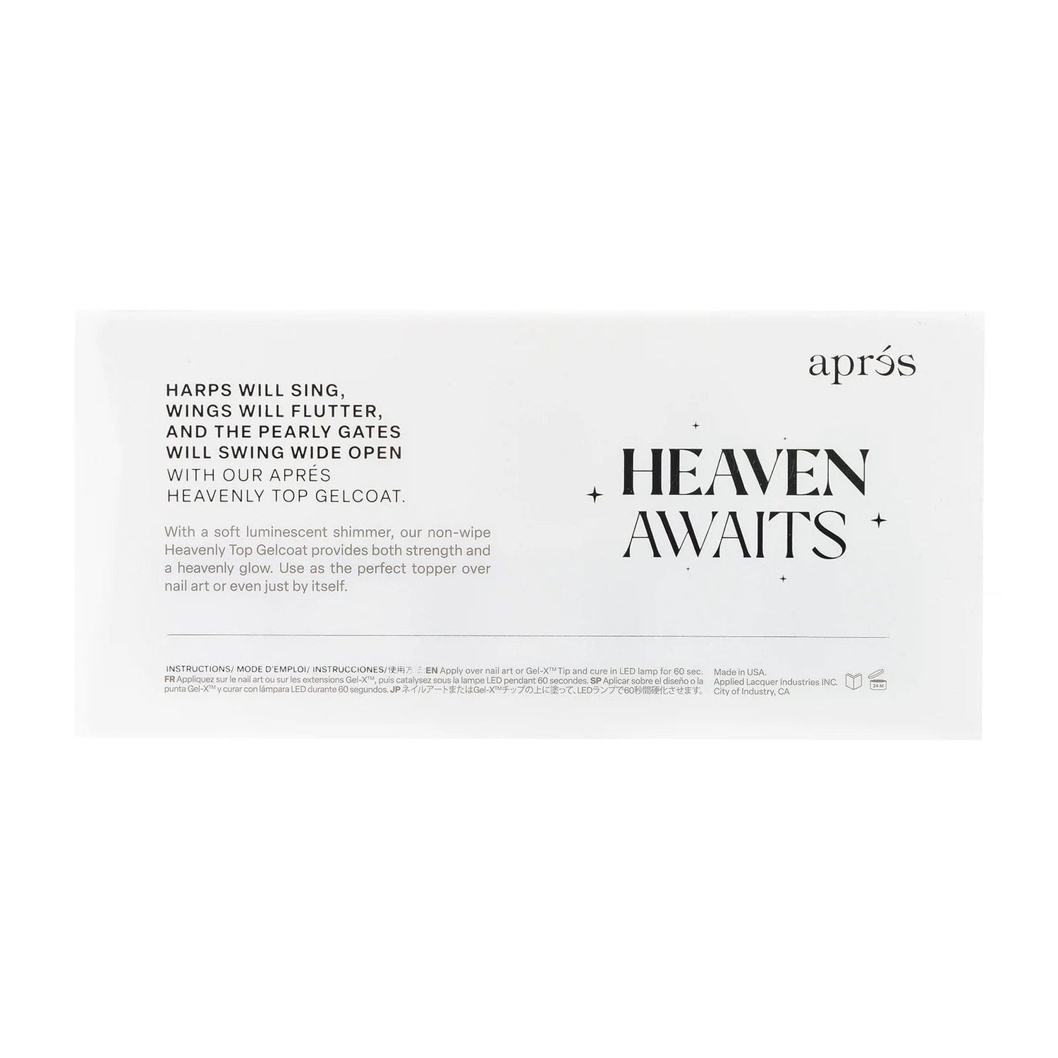 Apres Heavenly Top Gelcoat Set (5 bottles)