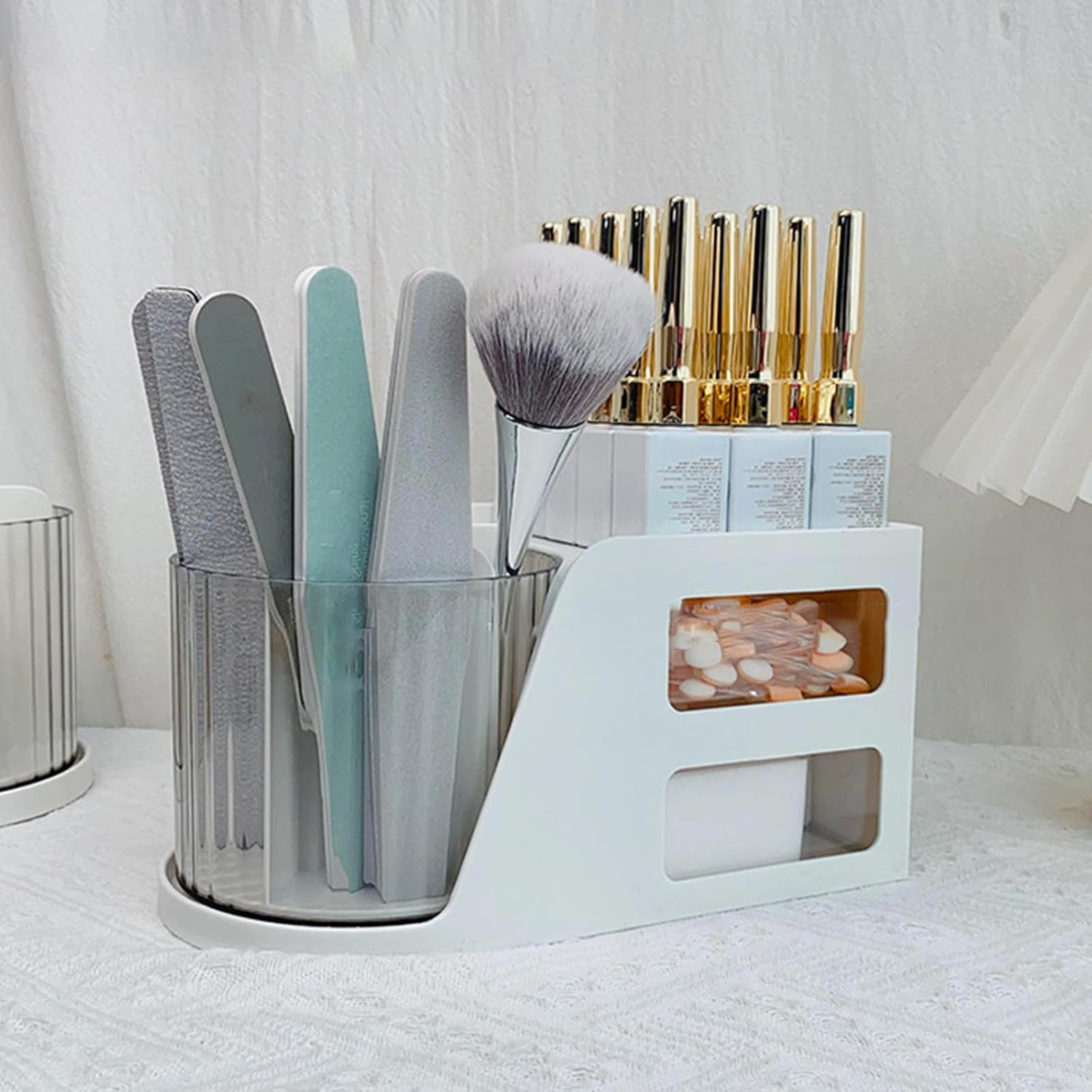 JNBS Rotating Desk Organizer for Nail Tools