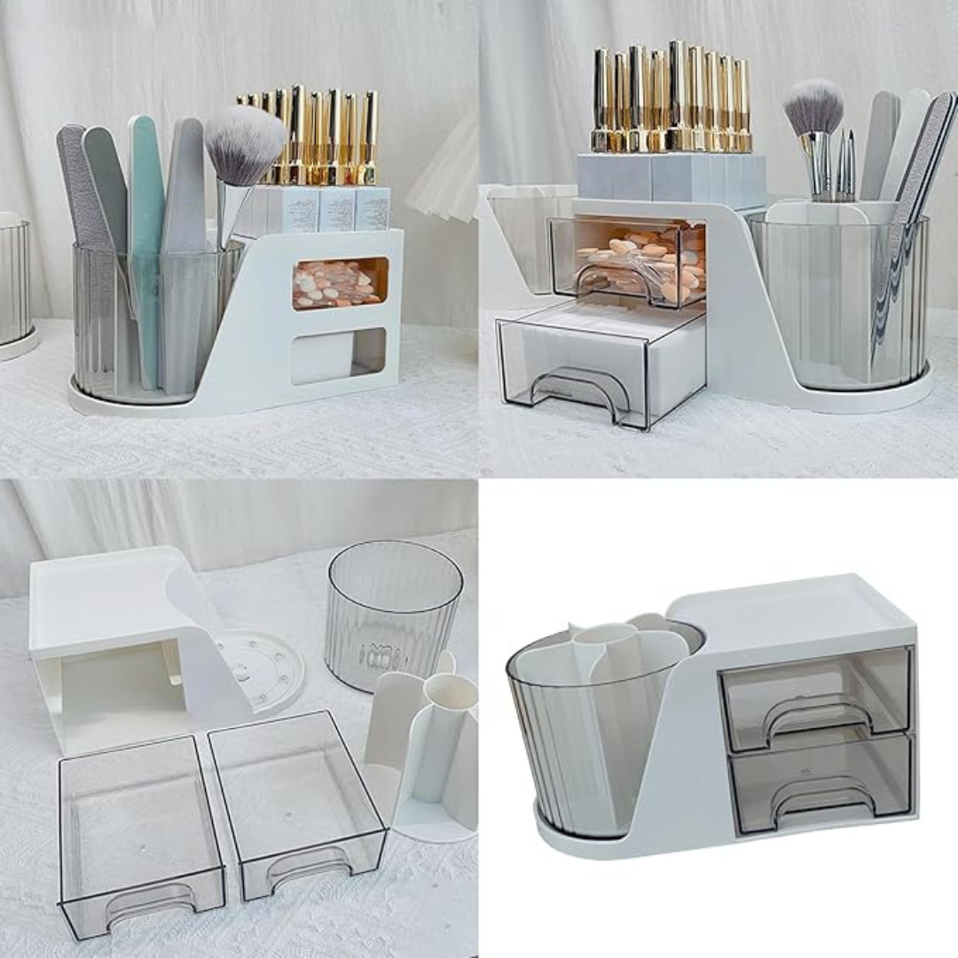 JNBS Rotating Desk Organizer for Nail Tools