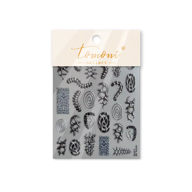 Tomoni 3D Nail Art Stickers