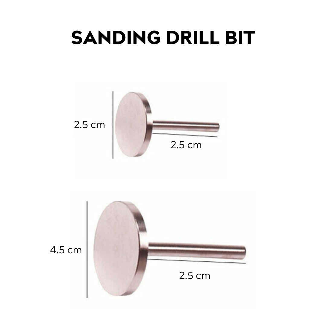 JNBS Drill Bit | Metal Carbide | Mandrel | Round Sanding Paper