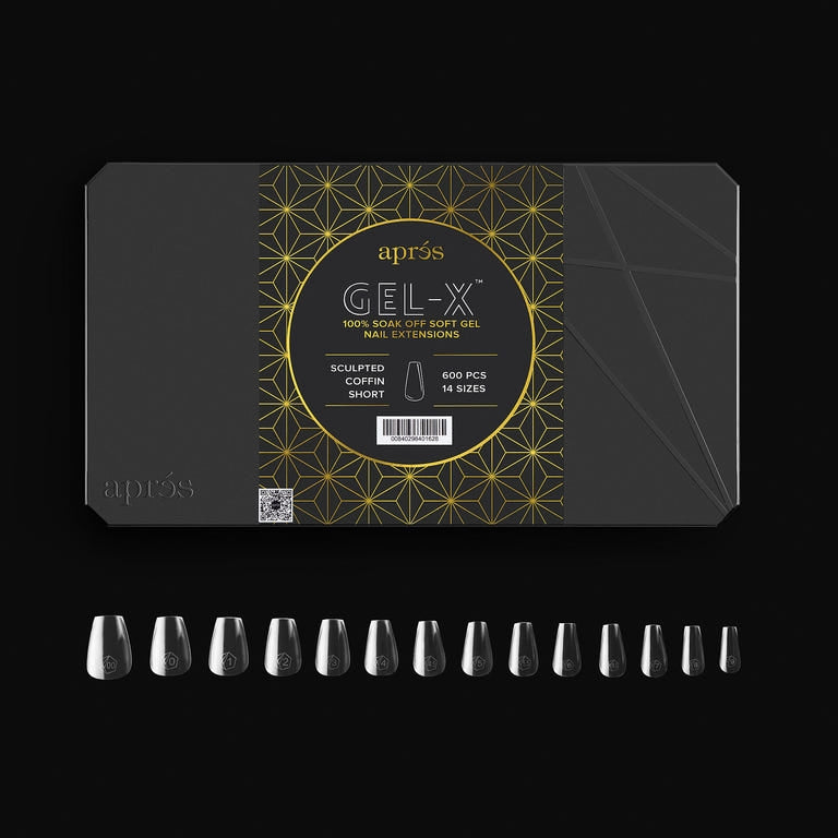 Apres Gel X™ Box of 600pcs / 420pcs 2.0 Sculpted Coffin Tips