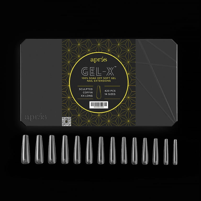 Apres Gel X™ Box of 600pcs / 420pcs 2.0 Sculpted Coffin Tips
