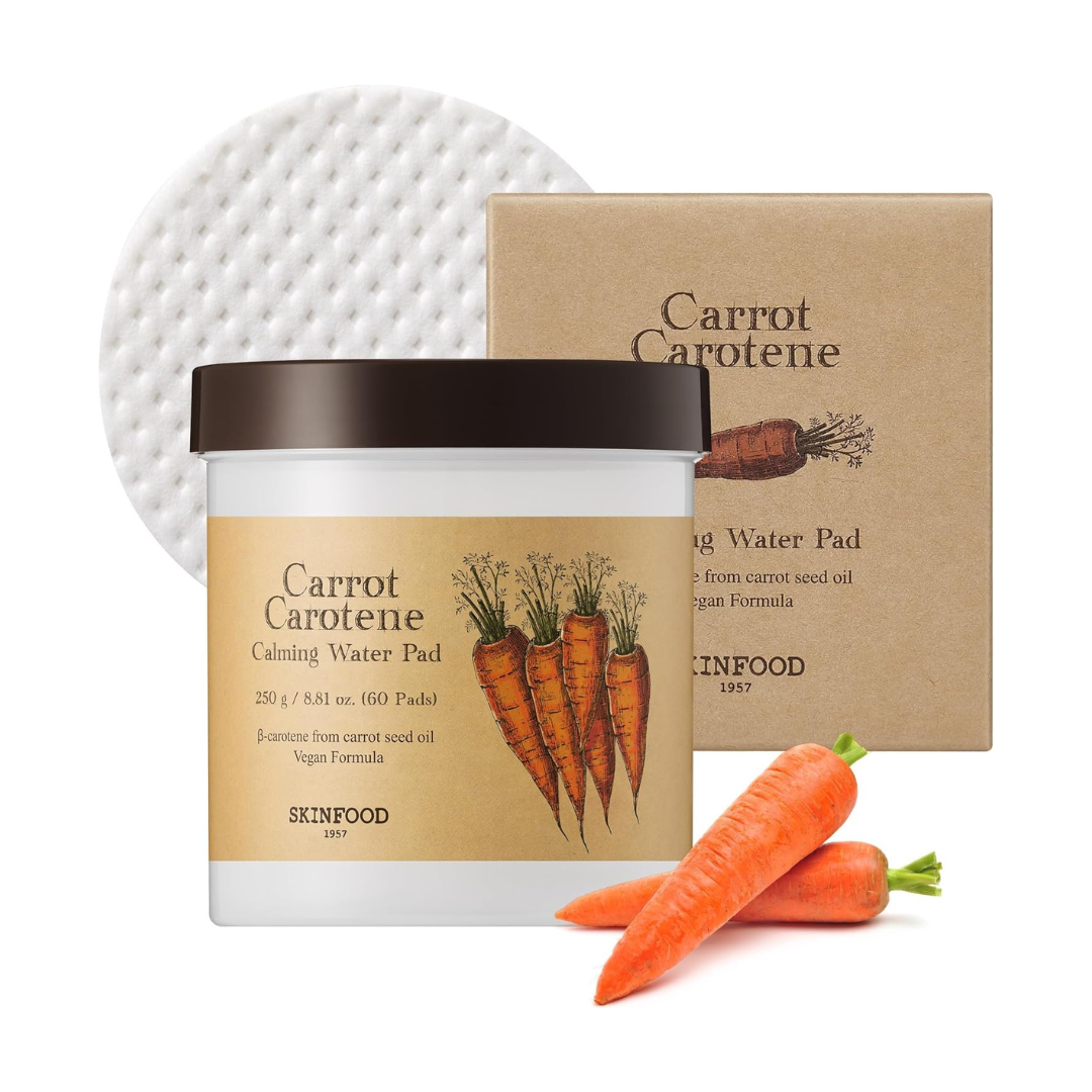 SKINFOOD Carrot Carotene Calming Water Pad 250g (60ea)