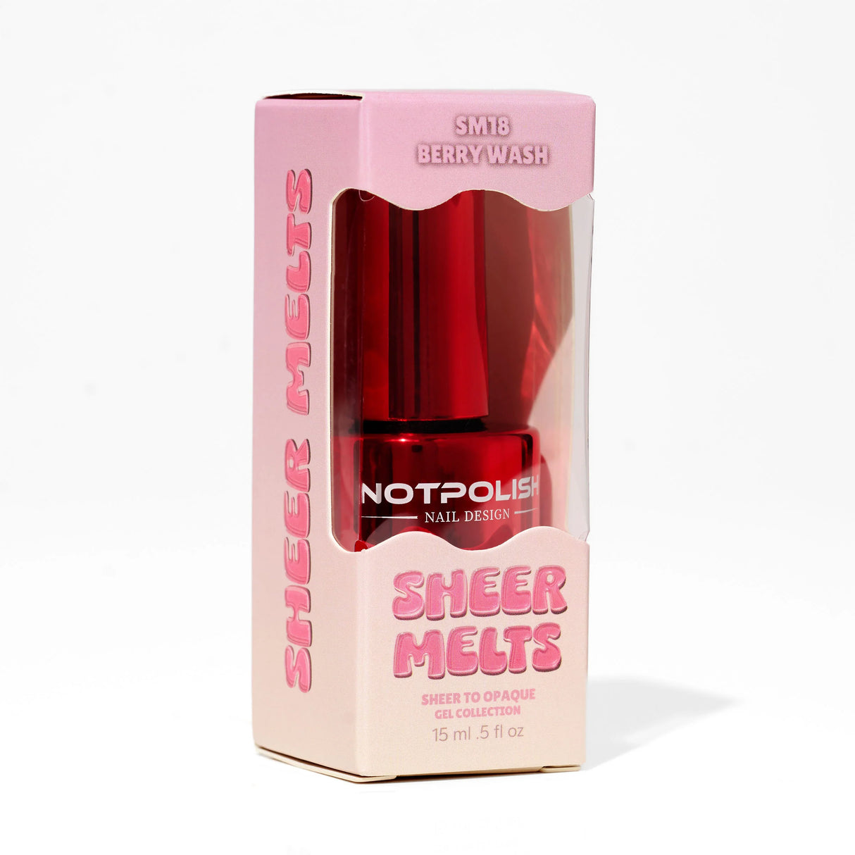 Notpolish Sheer Melts Gel Polish SM18 BERRY WASH