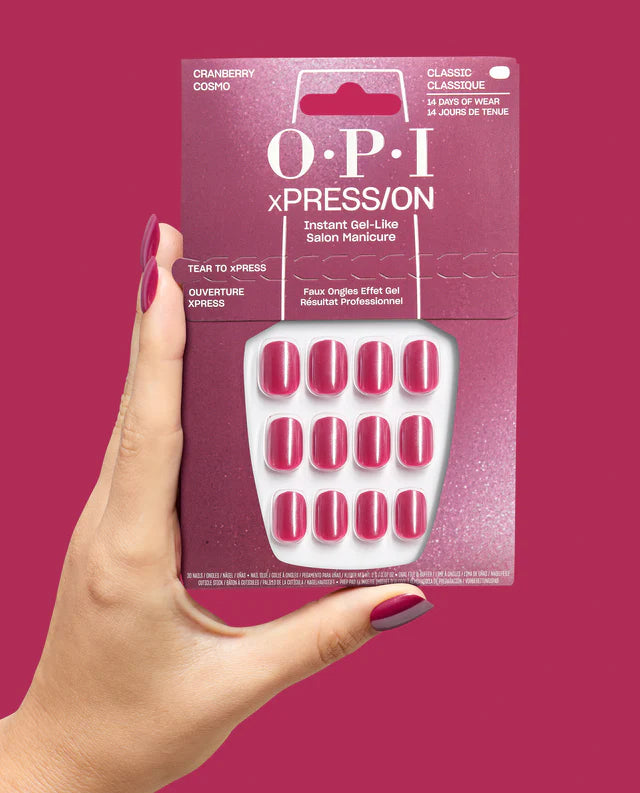 OPI xPRESS/ON Iconic Shades (Short) Cranberry Cosmo AN071S