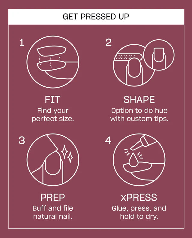 OPI xPRESS/ON Iconic Shades (Short) Cranberry Cosmo AN071S