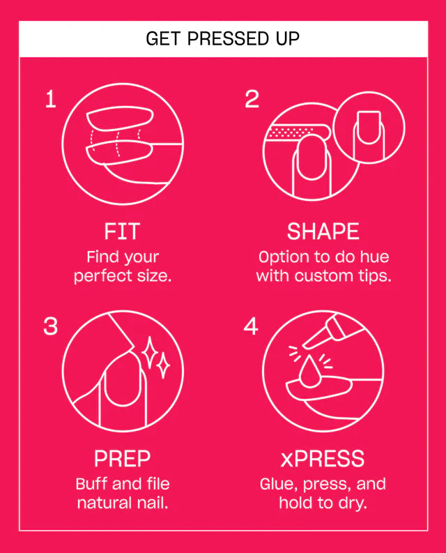 OPI xPRESS/ON Iconic Shades (Short) Pompeii Pink ANS067S