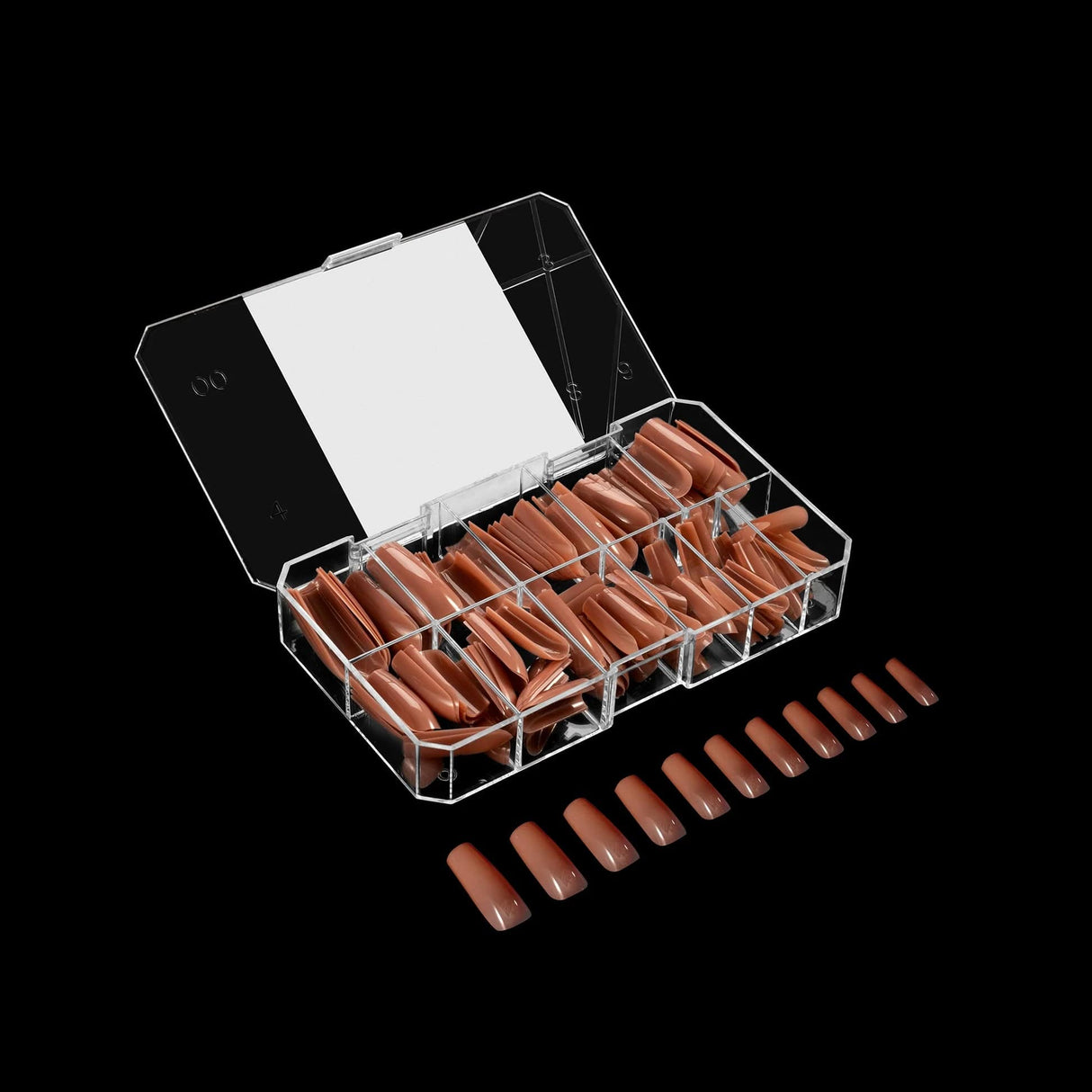 Apres Gel X™ NEUTRALS Box of 150pcs Imani Sculpted Square Long Tips