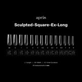 Apres Gel X™ Box of 350pcs Sculpted Square Extra Long 2.0 Tip