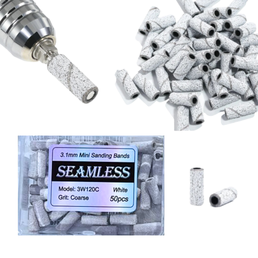 JNBS Mini Sanding Bands | 3.1mm | White (50pcs)