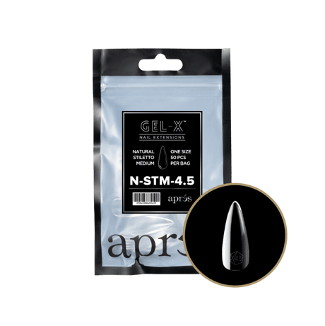 Apres Refill Bags (50pcs) Natural Stiletto Medium Tips