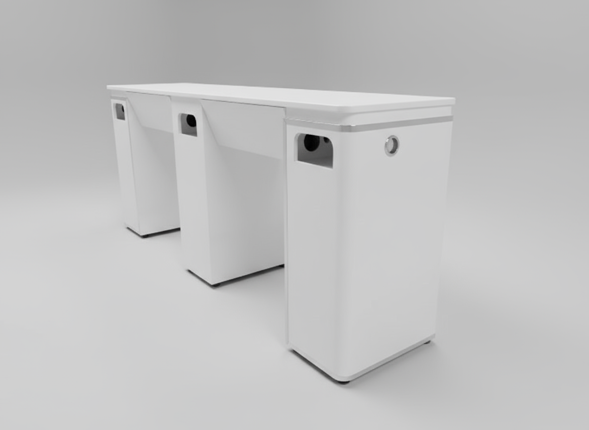 Manicure Nail Table Double TJ-24 - White (Please Call JNBS to Order)