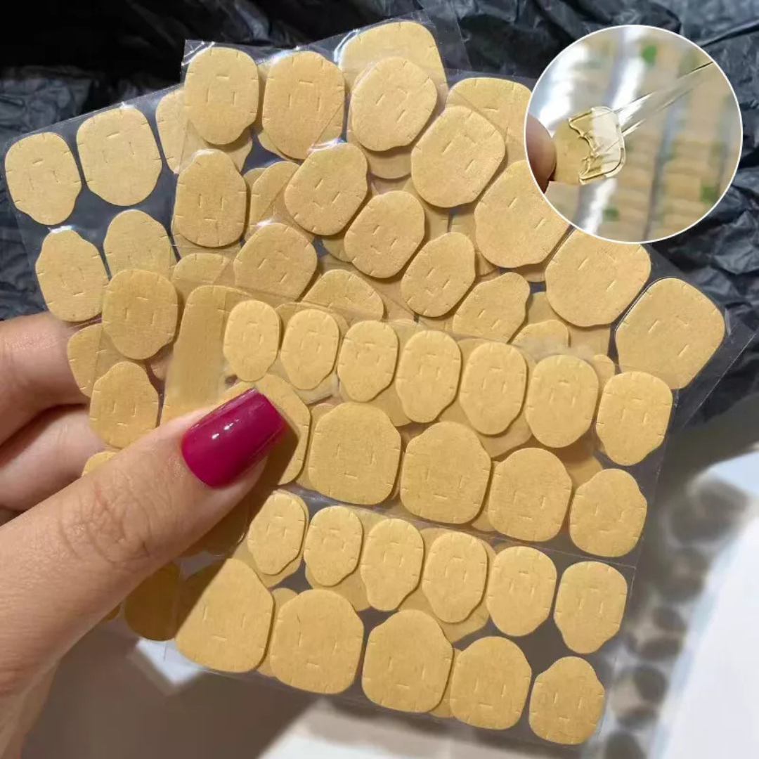 JNBS Stick Clear Nail Glue Transparent Double Side Jelly (10pcs/bag)